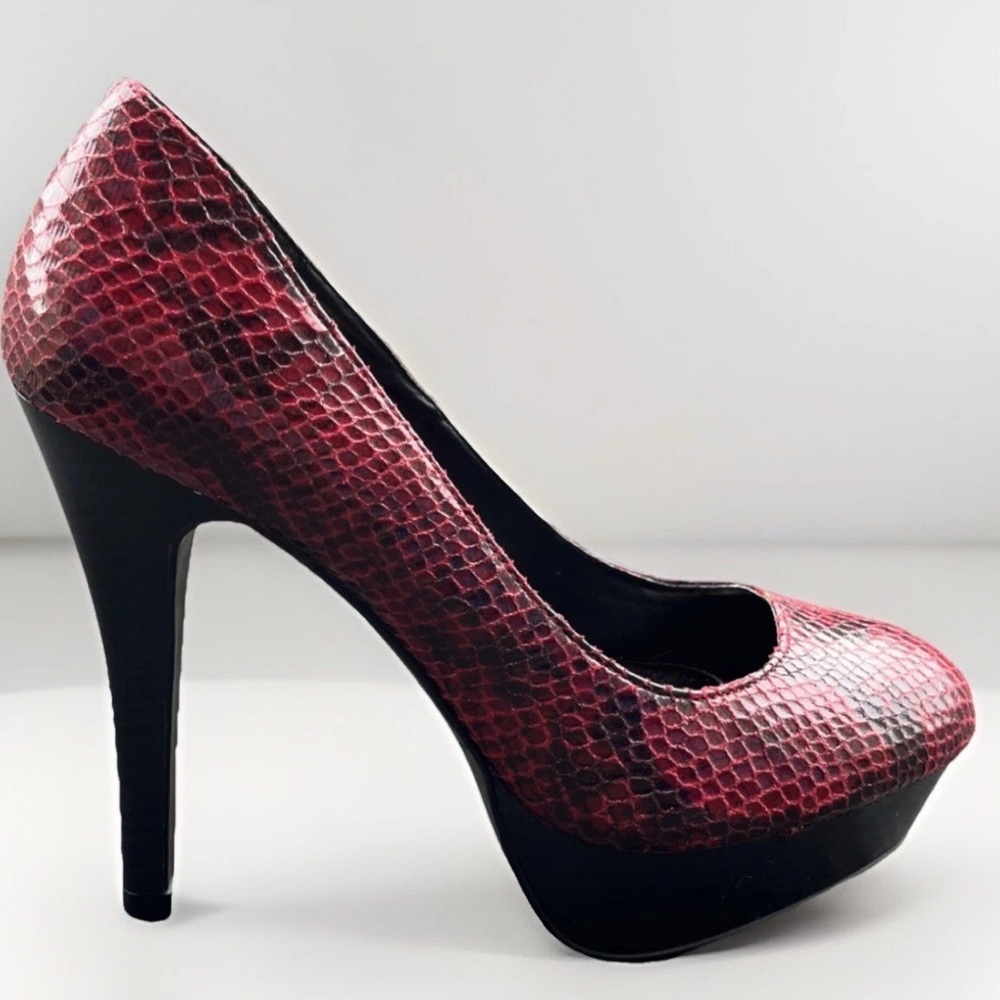 Sofia Vergara Red and Black Heels